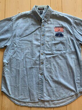 Vintage 32nd Annual Street Rod Nationals Louisville Kentucky 2001 Denim Shirt XL